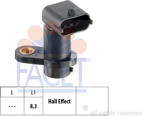 FACET 9.0449 - Датчик положения Распредвала abcparts.ee