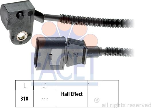 FACET 9.0456 - Датчик положения Распредвала abcparts.ee