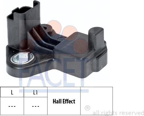 FACET 9.0458 - Датчик положения Коленвала, RPM abcparts.ee
