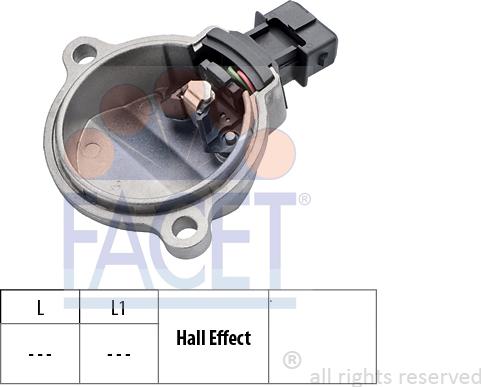 FACET 9.0401 - Датчик положения Распредвала abcparts.ee