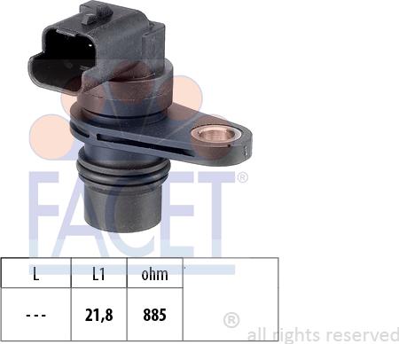 FACET 9.0487 - Датчик RPM, частота вращения abcparts.ee