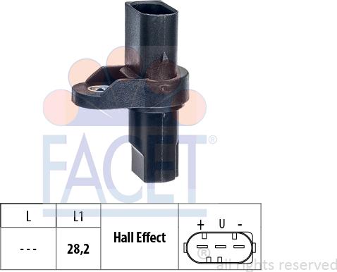 FACET 9.0471 - Датчик положения Распредвала abcparts.ee