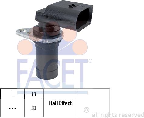 FACET 9.0472 - Датчик положения Коленвала, RPM abcparts.ee