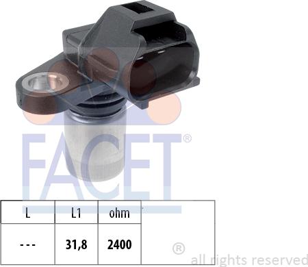 FACET 9.0509 - Датчик положения Коленвала, RPM abcparts.ee