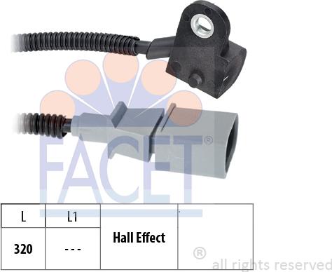 FACET 9.0535 - Датчик положения Распредвала abcparts.ee