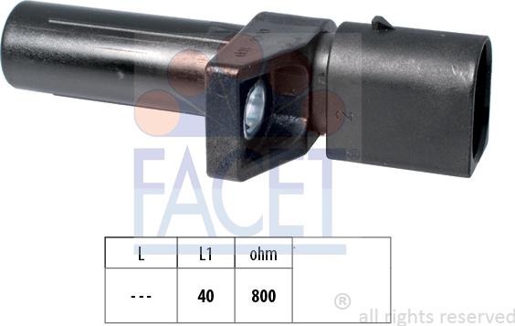 FACET 9.0608 - Датчик положения Коленвала, RPM abcparts.ee