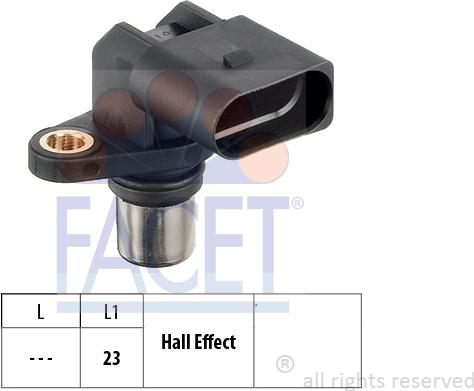 FACET 9.0351 - Датчик положения Распредвала abcparts.ee