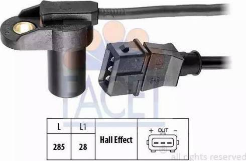 FACET 9.0240 - Датчик положения Распредвала abcparts.ee