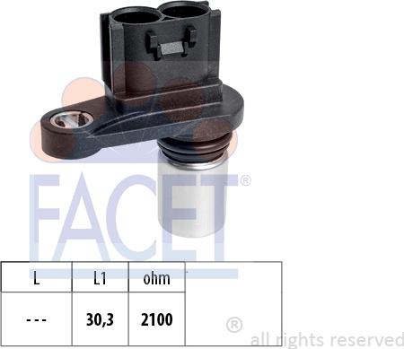 FACET 9.0716 - Датчик положения Коленвала, RPM abcparts.ee