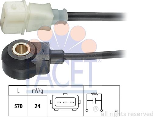FACET 9.3015 - Датчик детонации abcparts.ee