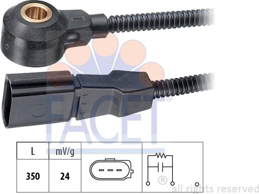 FACET 9.3182 - Датчик детонации abcparts.ee