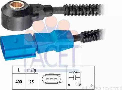 FACET 9.3176 - Датчик детонации abcparts.ee