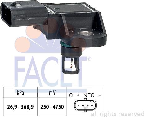 FACET 10.3413 - Датчик давления воздуха, высотный корректор abcparts.ee