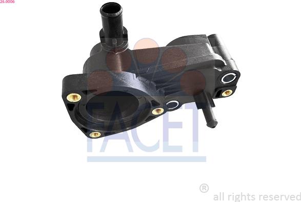FACET 26.0006 - Термостат охлаждающей жидкости / корпус abcparts.ee