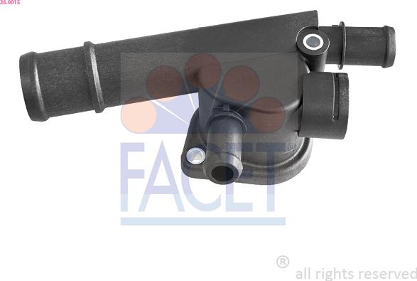 FACET 26.0015 - Фланец охлаждающей жидкости abcparts.ee