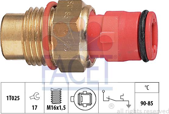 FACET 7.5156 - Термовыключатель, вентилятор радиатора / кондиционера abcparts.ee