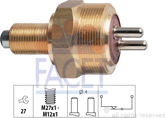 FACET 7.6100 - Датчик включения фары заднего хода abcparts.ee