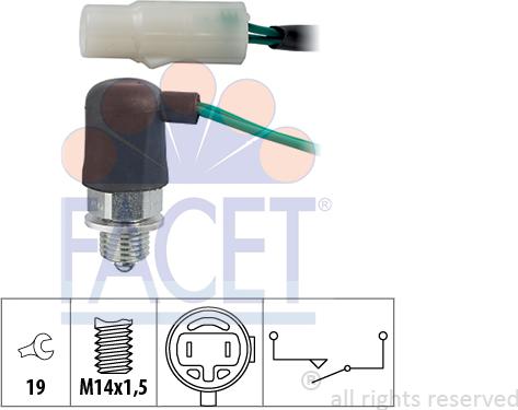 FACET 7.6179 - Датчик включения фары заднего хода abcparts.ee