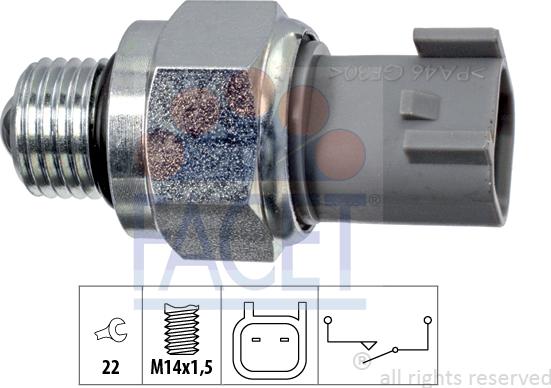 FACET 7.6272 - Датчик включения фары заднего хода abcparts.ee