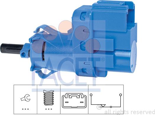 FACET 7.1244 - Выключатель стоп сигнала / сцепления abcparts.ee