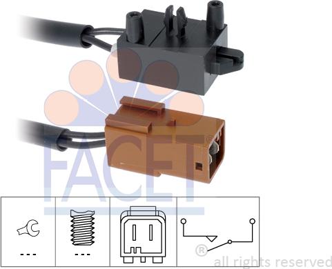 FACET 7.1214 - Выключатель, привод сцепления (Tempomat) abcparts.ee