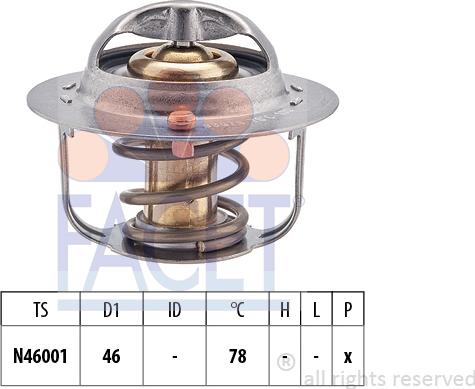 FACET 7.7994S - Термостат охлаждающей жидкости / корпус abcparts.ee