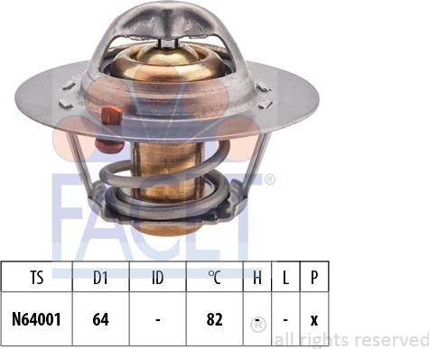 FACET 7.7992S - Термостат охлаждающей жидкости / корпус abcparts.ee