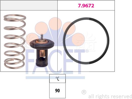 FACET 7.7943 - Термостат охлаждающей жидкости / корпус abcparts.ee