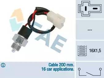 FAE 40981 - Датчик включения фары заднего хода abcparts.ee