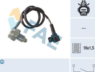FAE 40843 - Датчик включения фары заднего хода abcparts.ee