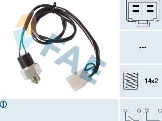 FAE 41285 - Датчик включения фары заднего хода abcparts.ee