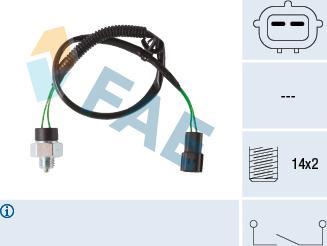 FAE 41281 - Датчик включения фары заднего хода abcparts.ee