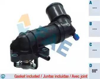 FAE 5346388 - Термостат охлаждающей жидкости / корпус abcparts.ee