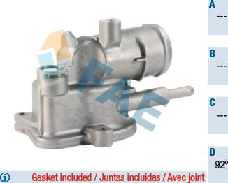 FAE 5350392 - Термостат охлаждающей жидкости / корпус abcparts.ee