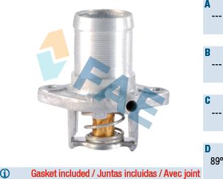 FAE 5321089 - Термостат охлаждающей жидкости / корпус abcparts.ee