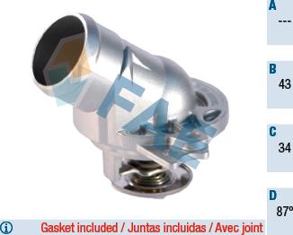 FAE 5323087 - Термостат охлаждающей жидкости / корпус abcparts.ee