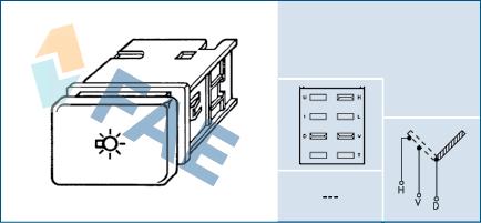 FAE 64880 - Выключатель, головной свет abcparts.ee