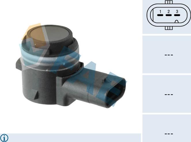 FAE 66087 - Датчик, система помощи при парковке abcparts.ee