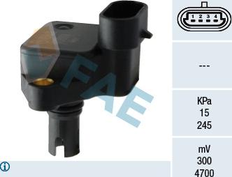 FAE 15064 - Датчик, давление во впускной трубе abcparts.ee