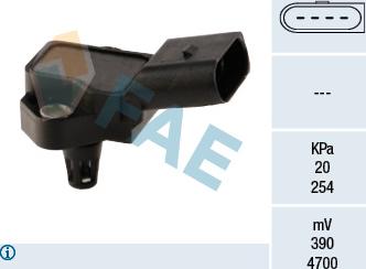 FAE 15037 - Датчик, давление во впускной трубе abcparts.ee