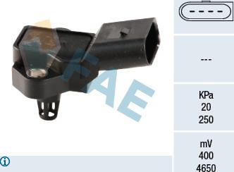 FAE 15026 - Датчик, давление во впускной трубе abcparts.ee