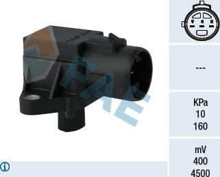 FAE 15077 - Датчик, давление во впускной трубе abcparts.ee