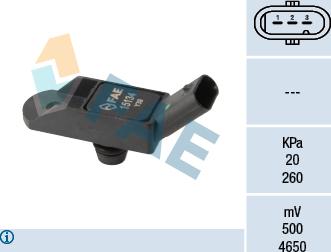 FAE 15134 - Датчик, давление во впускной трубе abcparts.ee