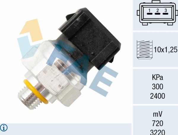 FAE 15809 - Пневматический выключатель, кондиционер abcparts.ee