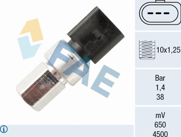 FAE 15805 - Пневматический выключатель, кондиционер abcparts.ee