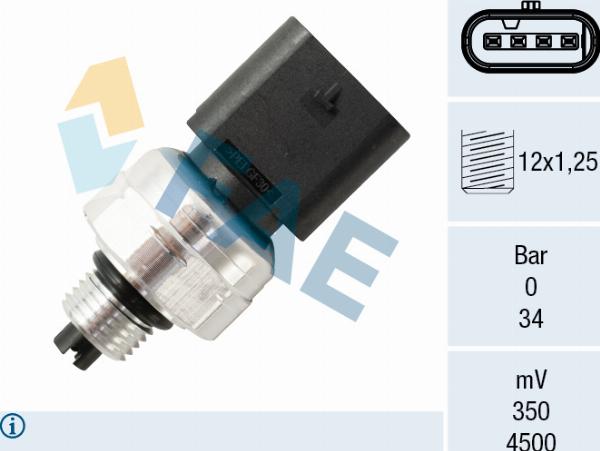 FAE 15824 - Пневматический выключатель, кондиционер abcparts.ee