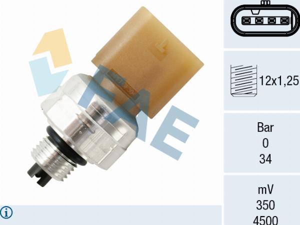 FAE 15825 - Пневматический выключатель, кондиционер abcparts.ee