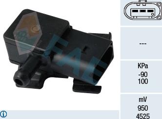 FAE 16102 - Датчик, давление выхлопных газов abcparts.ee