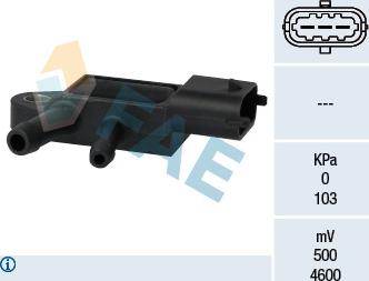 FAE 16107 - Датчик, давление выхлопных газов abcparts.ee