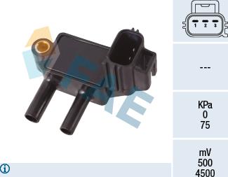 FAE 16118 - Датчик, давление выхлопных газов abcparts.ee